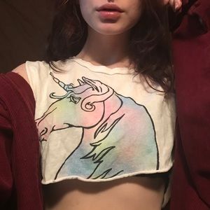 Unicorn Crop Top